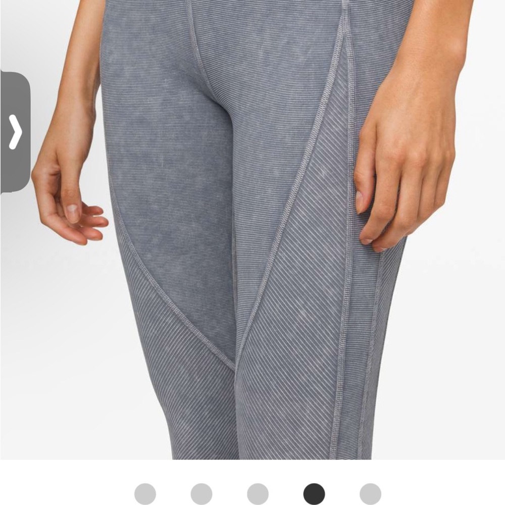 Lululemon Wunder Under High Rise Snow Washed - Washed Luna - Ribbed